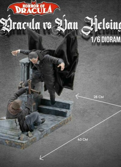 Dracula Vs Van Helsing Infinite Statue Horror Of Dracula Diorama