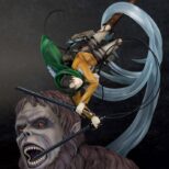 Attack on Titan PVC Statue 1/7 Levi vs Beast Titan Ver. 28 cm Proof