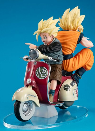 Dragonball Z 05 Desktop Real McCoy PVC Diorama Super Saiyan Son Goku & Super Saiyan Son Gohan & Moto 16 cm