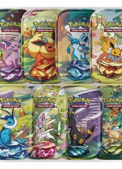 Pokémon TCG Scarlet & Violet 8.5 Prismatic Evolutions Mini Tin Display (8) *English Version*