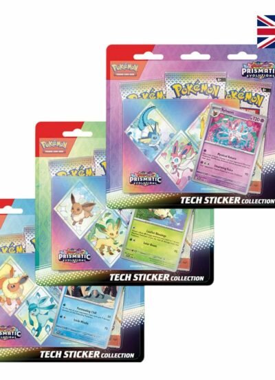 Pokémon TCG Scarlet & Violet: 08.5 Prismatic Evolutions Tech Sticker Collection Display (12) *English Version* Pokémon Company International